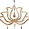 Gold Mango Wood Eclectic Style Windchime, 15" x 30"